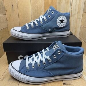 Converse Chuck Taylor Shoes Mens 11 Blue Canvas & Suede CTAS Malden Mid A11452C